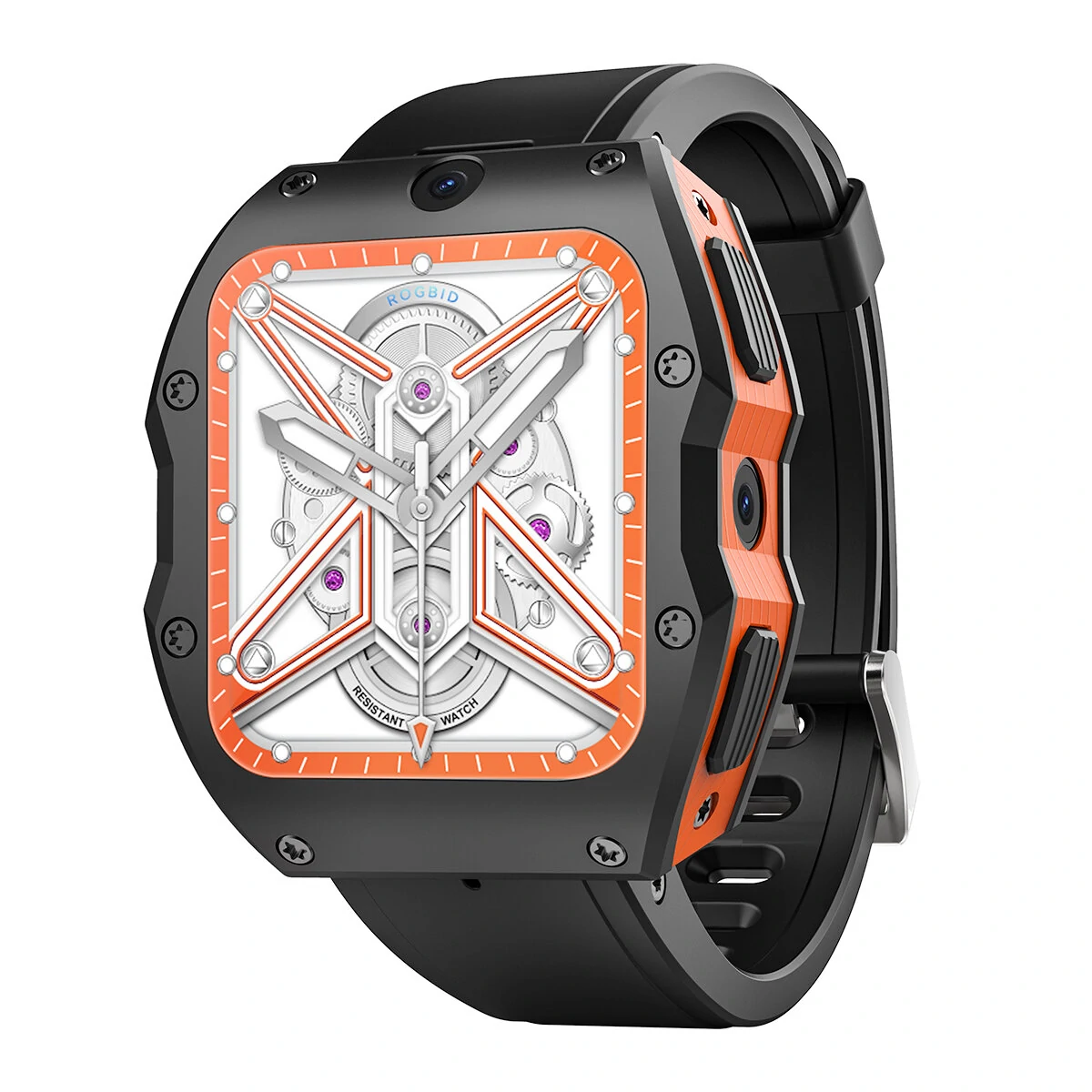 Rogbid Model X 2.1 inch HD 400*454 Pixels 4G LTE 4GB+128GB GPS 13MP+5MP Dual Camera IP68 Waterproof Face Unlock Ceramic Smart Watch Phone (image for) Rogbid Model X 2.1 inch HD 400*454 Pixels 4G LTE 4GB+128GB GPS 13MP+5MP Dual Camera IP68 Waterproof Face Unlock Ceramic Smart Watch Phone